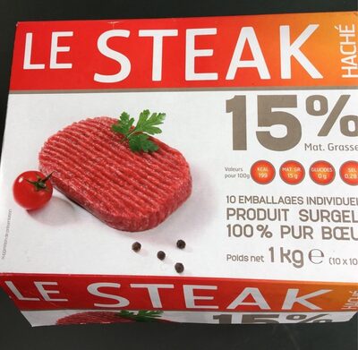 Le STEACK haché front packaging