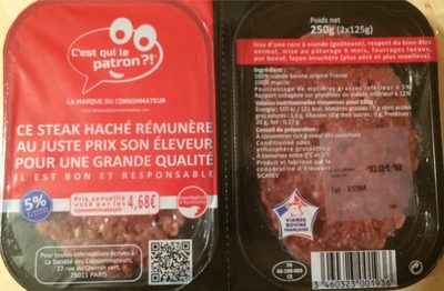 Steaks Hachés 5% M.G. front packaging