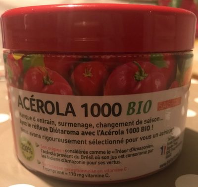 Acerola 1000 Bio - 60 Comprimés + 20% Offert - Dietaroma