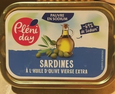 Sardines Huile Olive 1-6 115G Allege En Sel