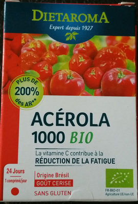 Acérola 1000 Goût Cerise front packaging