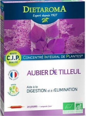 Cip Aubier De Tilleul Bio - 20 Ampoules De 10 ML - Dietaroma