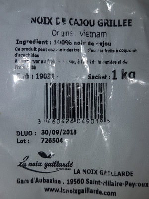 noix de cajou grillée