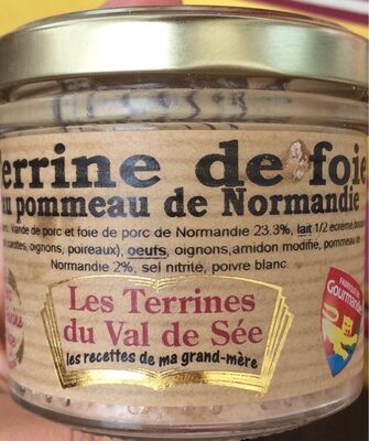 Terrine de foie au pommeau de Normandie front packaging