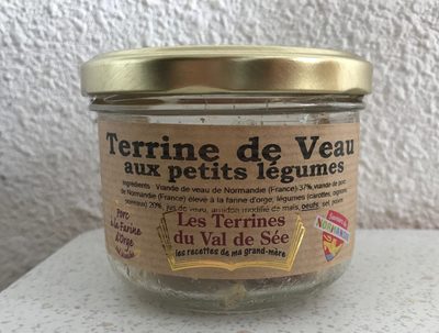 Terrine de veau aux prtits legumes front packaging