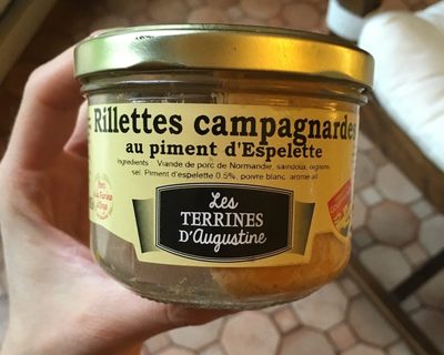 Rilettes campagnarde au piment d'espelette front packaging
