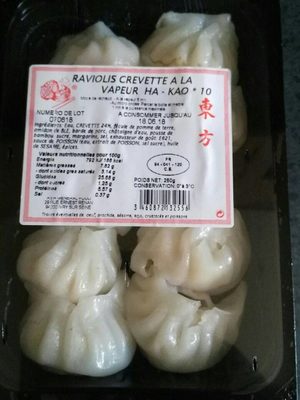 Raviolis Crevette à la Vapeur