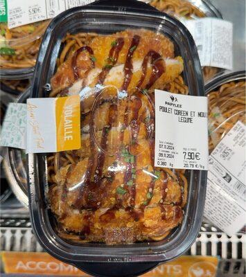 Poulet coréen et nouille légume