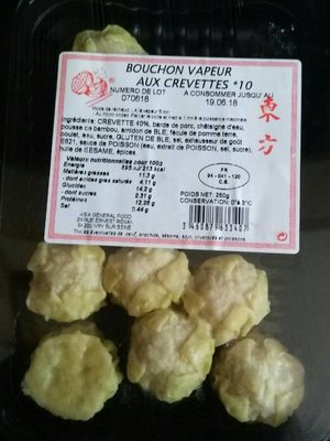 Bouchon Vapeur aux Crevettes