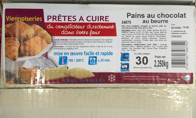 Pains au chocolat au beurre