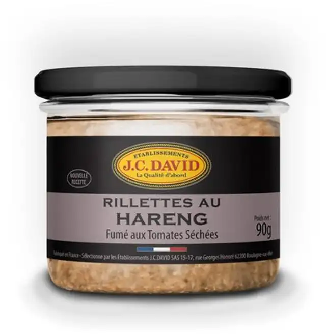 Rillettes de hareng front packaging