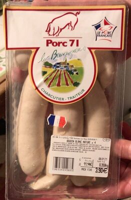 Boudin blanc nature front packaging