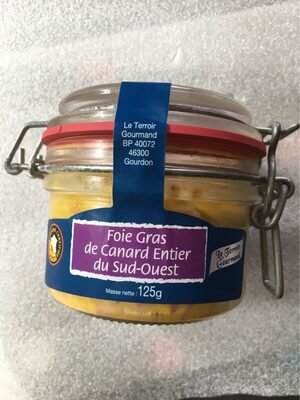 Foie gras de canard entier du Sud-Ouest front packaging