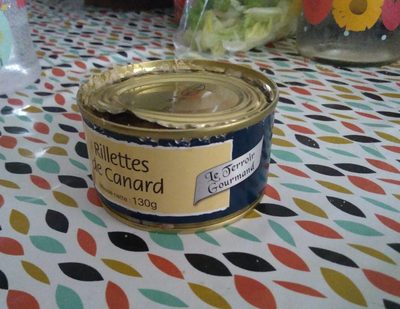 Rillettes de canard front packaging