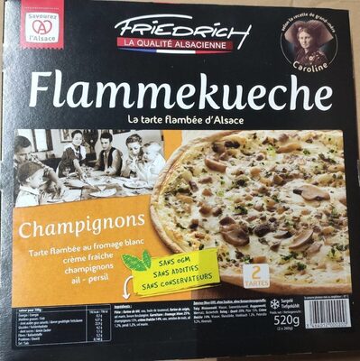 Flammekueche aux Champignons - Tarte flambée aux Champignons