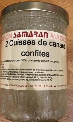 Cuisses de canard confites