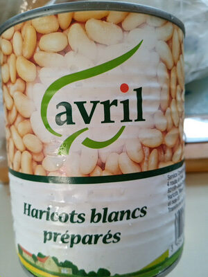 haricots blancs préparés front packaging