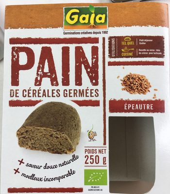 Pain de Céréales Germées - Épeautre front packaging