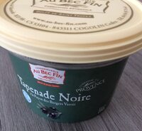 Tapenade noire facon des bergers Varois AU BEC FIN
