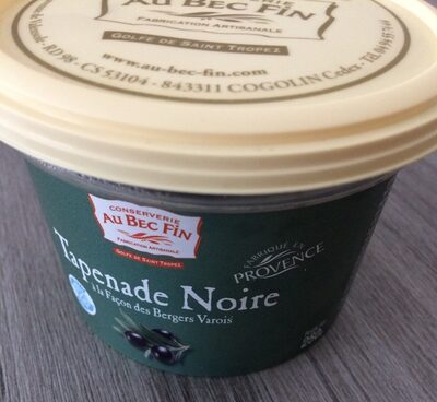 Tapenade noire facon des bergers Varois AU BEC FIN