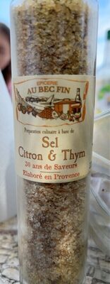 Sel citron et thym front packaging