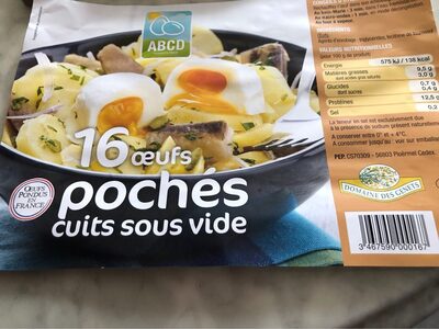 16 Œufs pochés cuits sous vide