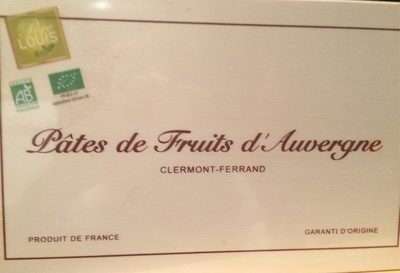 Coffret Bois Pate De Fruits D'auvergne