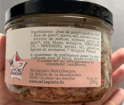 Noix de joue aux cornichons front packaging