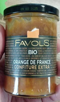 Confiture extra bio front packaging