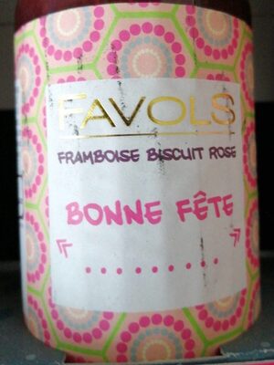 Confiture Framboise biscuit rose