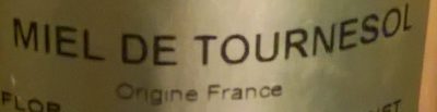 Miel de Tournesol ingredients label