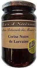 Confiture de Cerise Noire d'alsace front packaging