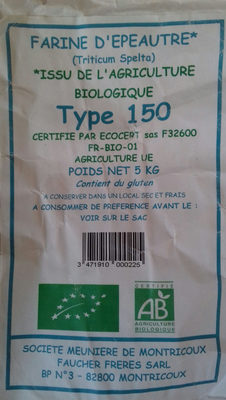 farine d'épeautre type 150