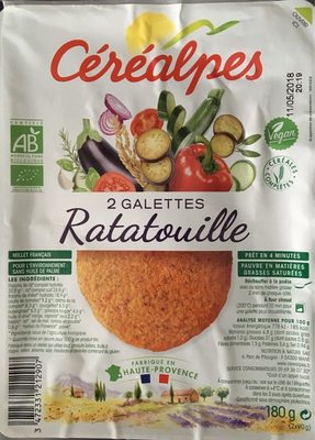 2 galettes Ratatouille