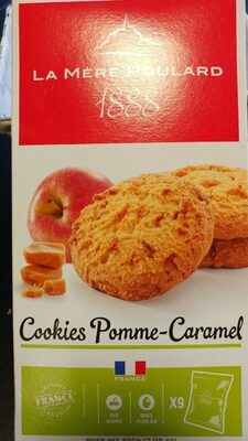 Cookies pomme caramel front packaging
