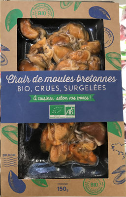 Chair de moules bretonnes bio, crues, surgelées
