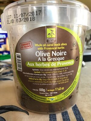 Olive Noire a la greque