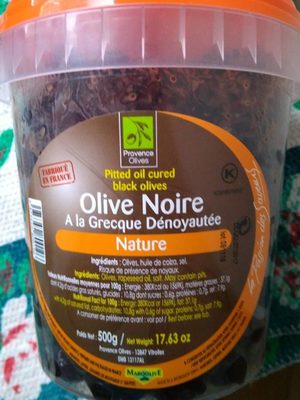 Olive noire à la grecque dénoyautée