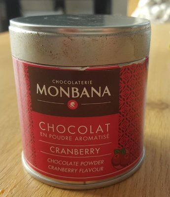 Chocolat aromatisé Crambery front packaging
