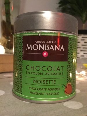 Chocolat en poudre aromatisée à la noisette