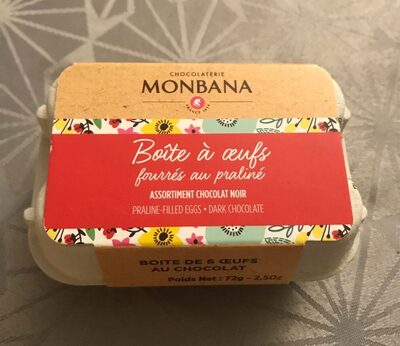 Boîte à oeufs fourrés au praliné