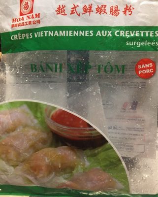 Crêpes Vietnamiennes aux crevettes front packaging