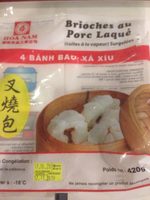 Brioches au porc laqué ( cuites à la vapeur ) surgelées
