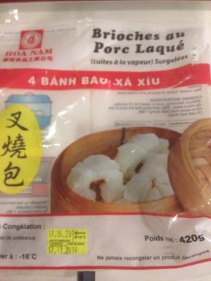 Brioches au porc laqué ( cuites à la vapeur ) surgelées