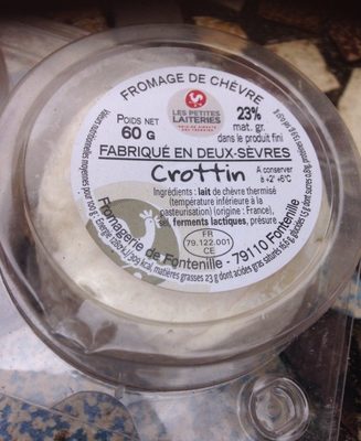 Crottin de chevre front packaging