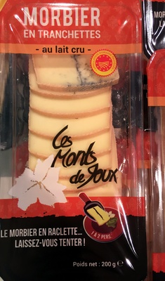 Morbier en tranchettes au lait cru front packaging