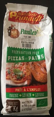 Préparation  pour Pizzas et pain front packaging