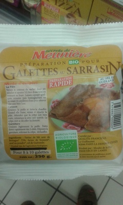 Préparation bio pour galettes au sarrasin