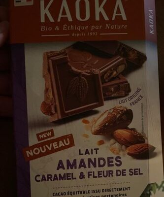 Lait amande caramel et fleur de sel