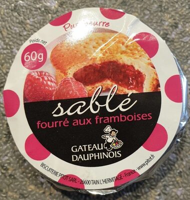 Sablé fourré framboise